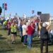Hundreds Protest Elon Musk and President Trump at Libertyville Tesla Dealership